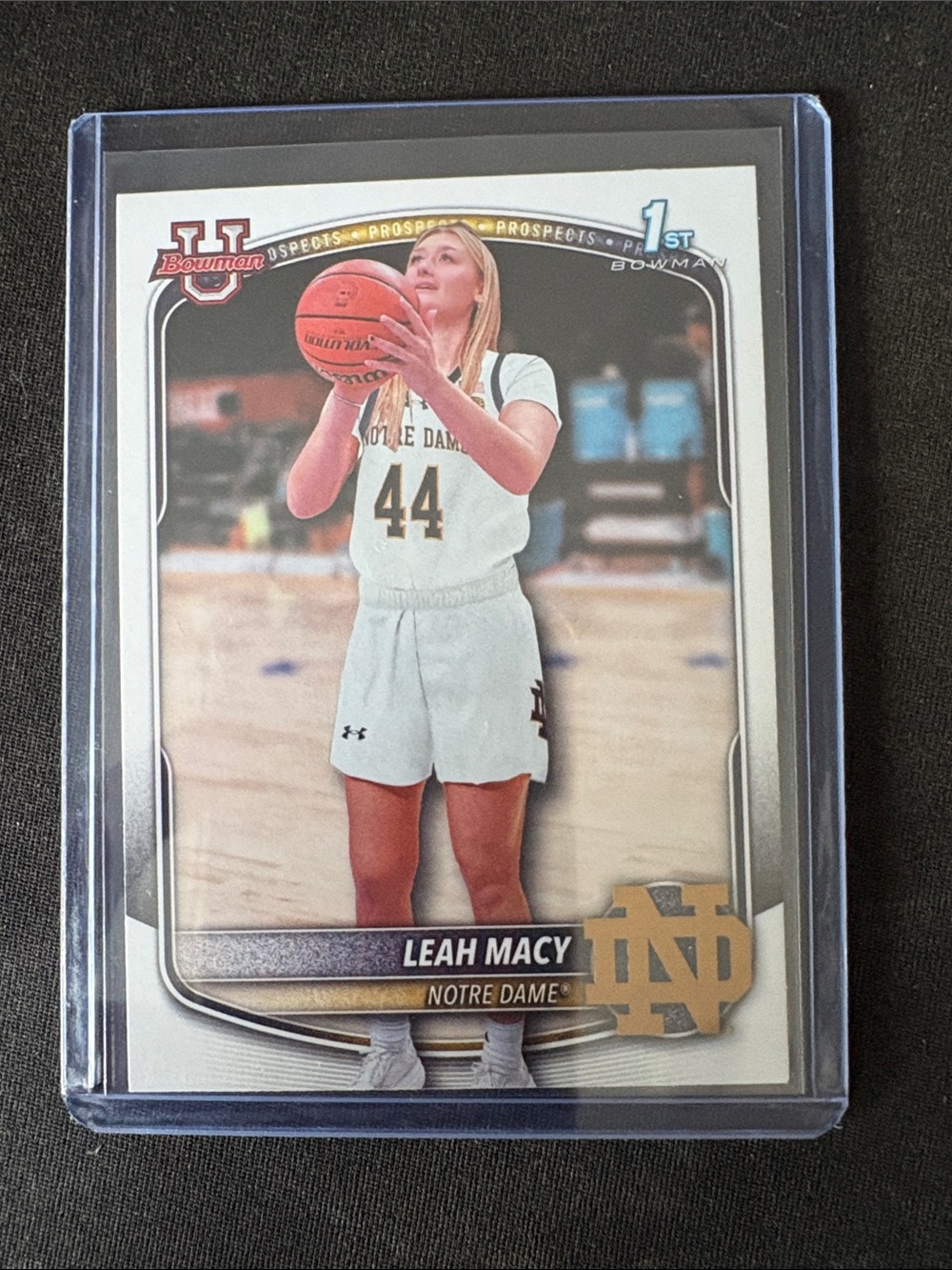 Topps Bowman’s Notre Dame Leah Macy Basketball Card